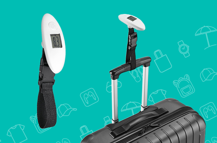 Mini balança digital para pesar malas